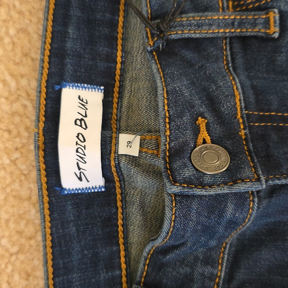 Studio Blue Aranza Mid Rise Skinny Jean Indigo Size 29